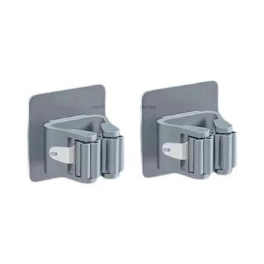 Imagem de Suporte De Parede Autoadesivo Para Esfregão, Vassoura, Escova De Limpe