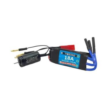 Imagem de Mini Motor Brushless 11000KV 4500KV Com Combo ESC 18A Para Carro RC 1/