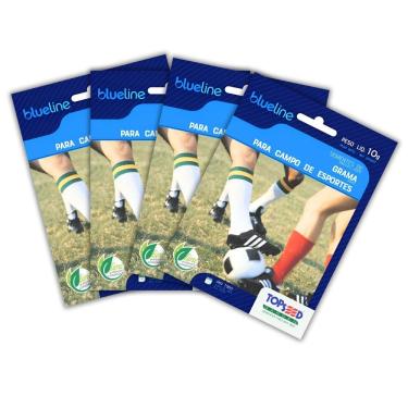 Imagem de 4x Semente Grama São Carlos Campo Esporte Blueline TOPSEED