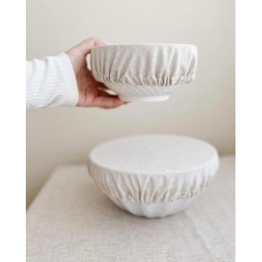 Imagem de cobre pote linho cru - kit - Pano Urbano