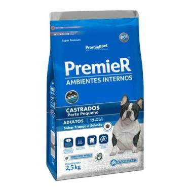 Imagem de Ração Premier Castrados Cães Adultos Pequeno Porte Sabor Frango e Salm