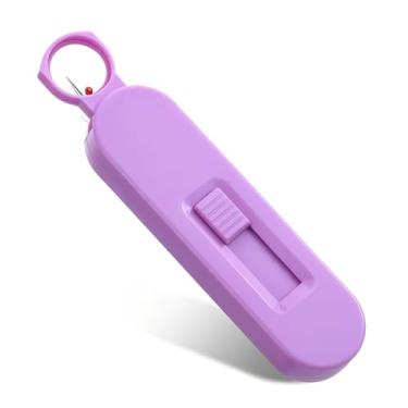 Imagem de Estripador de costura para costura com lupa, ferramenta de remoção de linha portátil, ferramenta de remoção de ponto manual Guia de costura para corte, padrões de costura, costura e estofamento