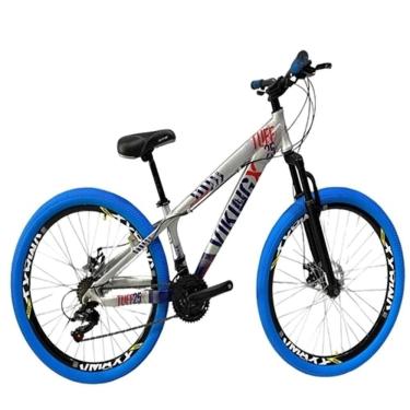 Imagem de Bicicleta Aro 26 Vikingx Tuff 25/30 do Grau Vmaxx Pneu Azul