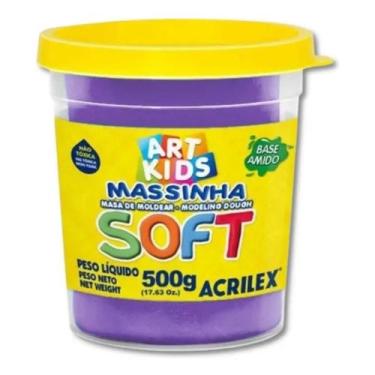 Imagem de Massinha de Modelar Soft 500G Art Kids Acrilex, Violeta