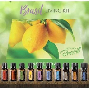 Imagem de Do Terra Brasil Living Kit com 12 Óleos Essenciais de 5ml cada - farmá