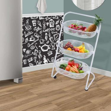 Imagem de Fruteira De 3 Cestos Superutil Branco