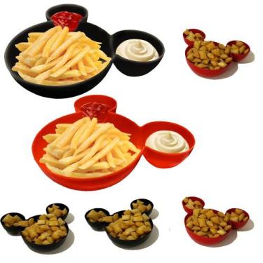 Imagem de Kit Petisco 2 Petisqueiras + 4 Mini Petisqueiras Ratinho - Mickey e Mi