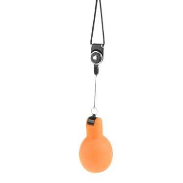 Imagem de Aymzbd Apito de aperto manual com cordão Apito esportivo portátil para trekking Futebol interno e externo, Laranja