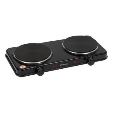 Imagem de Fogão Cooktop Elétrico Portátil 2 Bocas Preto - Startools, 220V