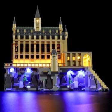 Imagem de MENZAVA LED Light Kit Compatible with 76435 Hogwarts Castle: The Great Hall Harry Potter Building Blocks Model - Model Set NOT Included
