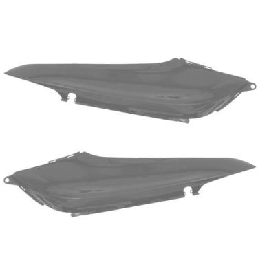 Imagem de Tampa Lateral Carenagem Cromo Forte Moto Honda Biz+ 125 Ex 2011 a 2017