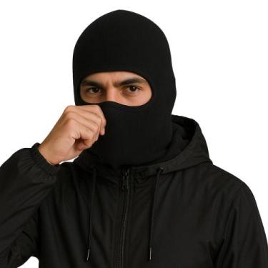 Imagem de Touca Ninja Balaclava Unissex Peluciada Segunda Pele Poliamida Motoboy