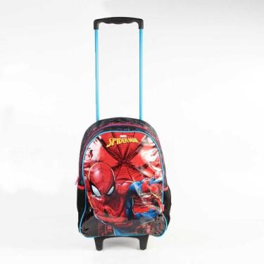 Imagem de Mochila Escolar De Rodinhas Marvel Homem Aranha 11660 Preto - XERYUS, 