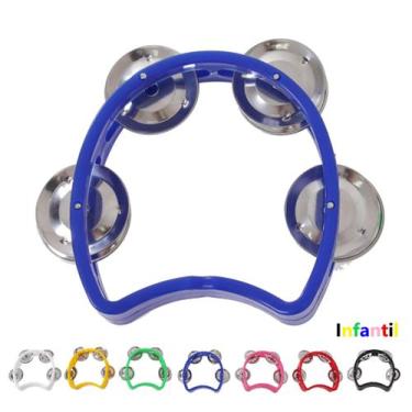 Imagem de Pandeiro Meia Lua Infantil Spanking Selecione a cor - ZELLMER, Azul, 4