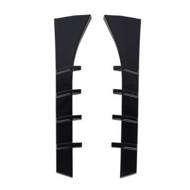 Imagem de Luocute Guarnição Tampa Lateral do Spoiler Janela Traseira Preta, par de Spoiler Lateral Janela Traseira Olhar Desportivo para Trás Guarnição Asa para 5 Series F11 Touring 2011-2017