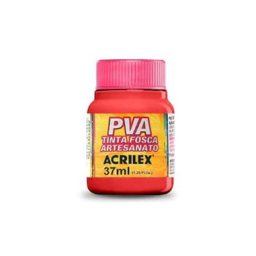 Imagem de Tinta PVA, Acrilex,Vermelho Fogo, 37 ml