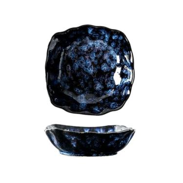 Imagem de O forno de cerâmica doméstico de estilo japonês muda a tigela de arroz criativa e requintada - tigela de salada de 17,3 cm