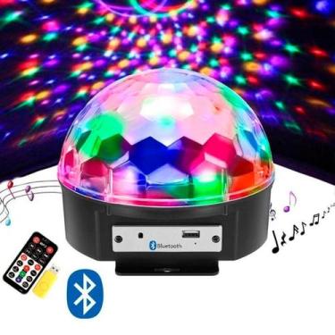 Imagem de Bola De Balada Iluminação Festa Colorida Giratória Controle - Bellator