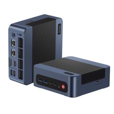 Imagem de Reatan Mini PC para jogos A6 AMD Ryzen 7 7840HS (8C/16T, até 5,1GHz) Mini computador de mesa, 32GB DDR5 5600MHz 1TB PCle4.0 SSD Mini PC, Quad Display e USB4 e HDMI/DP/USB-C, WiFi 6E, BT 5.2