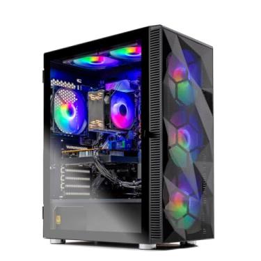 Imagem de Skytech Gaming Storm Desktop PC, Ryzen 7 5700 3,7 GHz (4,6GHz), NVIDIA RTX 5060 Ti 8GB, SSD NVMe de 1TB, 16GB DDR4 RAM 3200, 650W Gold PSU, Wi-Fi, Win 11