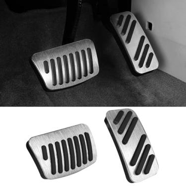 Imagem de TTCR-II Compatível com Hyundai Elantra Pedal Covers 2017-2025 Ioniq Pedals and Kona 2019-2025, pastilhas de pedal de gás de freio compatíveis com Kia Forte 2019-2025 Nior Soul 2020-2025 Seltos Pedals