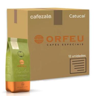 Imagem de Café Em Grão Premium Orfeu Catucaí Kit 12 Pacotes De 250G