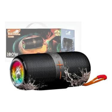 Imagem de Caixa De Som Bluetooth Led 100w Prova D'agua El-1096 - Eletro Mex