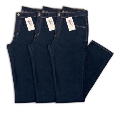 Imagem de KIT 03 Calça Jeans Masculina com Elastano Lycra NF - Almix, 38, 3 escu