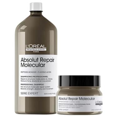 Imagem de Kit L'Oréal Professionnel Absolut Repair Molecular – Shampoo 1,5L + Máscara 250ml