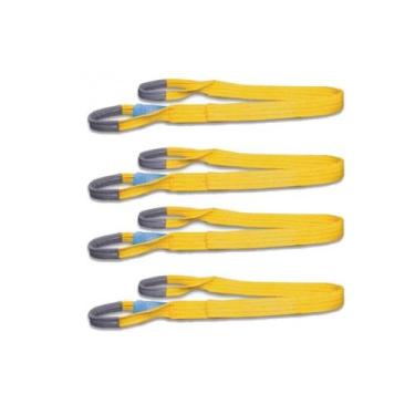 Imagem de Kit com 4 Cinta de Elevação De Carga 2 Metros x 3 Toneladas - Amarelo 