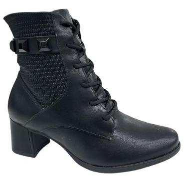 Imagem de Bota Piccadilly Coturno Stretch Cano Médio 654049 Preto