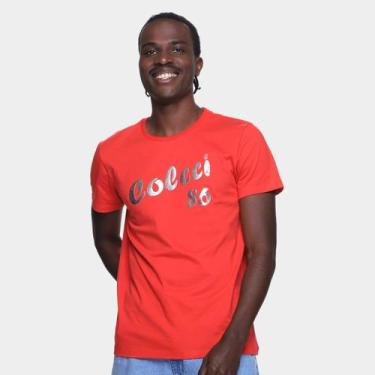 Imagem de Camiseta Colcci VI Masculina, Vermelho, GG