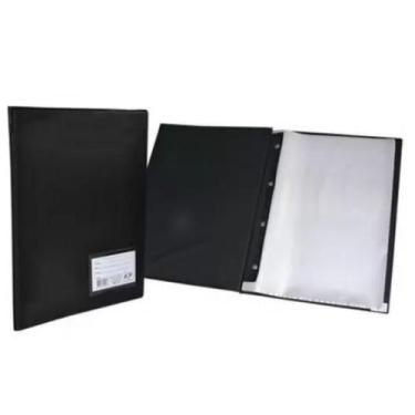 Imagem de Pasta Catalogo C 50 Plasticos Pp A3 Com Visor Preto - Acp