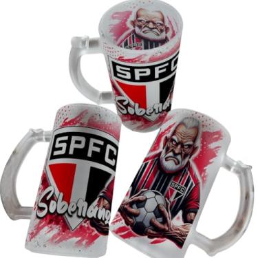 Imagem de Caneca De Chopp De Vidro 475ml Personalizada Com Seu Time (São Paulo)