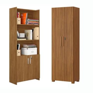 Imagem de Conjunto Para Escritório 2 Armários Altos Freijó Notável
