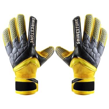 Imagem de Boxing Honey Badger Luvas de goleiro de futebol profissional com defesa de dedos profissionais e palmas de látex premium de 4 mm, aderência e proteção superiores, luvas de goleiro para jovens e