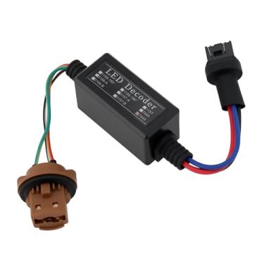 Imagem de YINETTECH Decodificador de erro de luz LED para substitui luz de freio de filamento duplo T20 7443 ou luz de circulação diurna