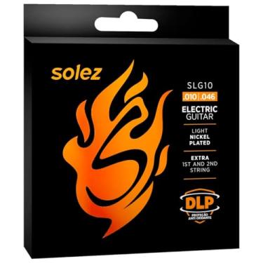 Imagem de Encordoamento Solez Guitarra SLG – Cordas Aço Niquelado com DLP, Durabilidade Estendida, Maciez e Timbre Equilibrado 09 010 011 012 Original (0.10)