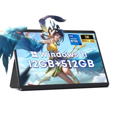 Imagem de Tablet 2025 CHUWI Hi10 Max Windows 11 de 12,9 polegadas, SSD de 512 GB LPDDR5, Intel N150 (até 3,6 GHz), tablets IPS FHD 3K com tela sensível ao toque, WiFi 6, Bluetooth 5.2, câmera AF de 8MP, HDMI