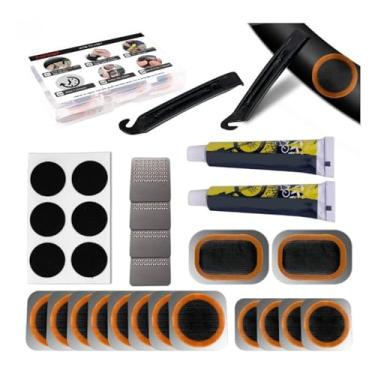 Imagem de Castrap Kit Completo De Reparo De Punção De Pneu De Bicicleta, Remendo Frio Sem Cola Alavancas De Pneu E Ferramentas Para Fixação Fácil De Tubos (18)
