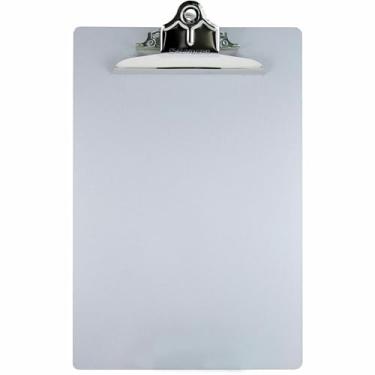 Imagem de Saunders Pranchetas de canto redondo de alumínio – Capacidade de clipe de 2,54 cm – 21,5 cm x 30,48 cm – Braçadeira – Alumínio – Prata – 1 cada