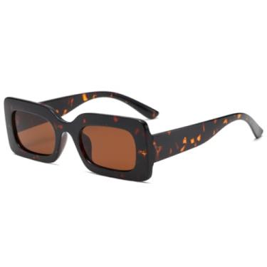 Imagem de Óculos de sol de armação pequena femininos e masculinos, vintage, clássico, retrô, com lentes coloridas, tendência da moda (C7)