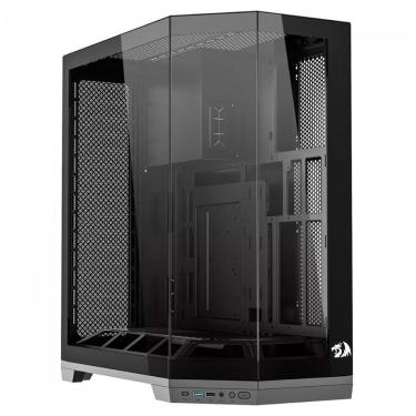 Imagem de Gabinete Gamer Aquário Redragon Edge - Vidro Temperado - Design Torre - ATX - Preto - CA-608B