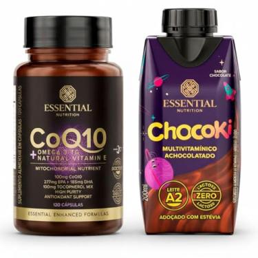 Imagem de Coq10 + Ômega 3 TG Essential 120 Cápsulas Ganhe Chocoki 200ml