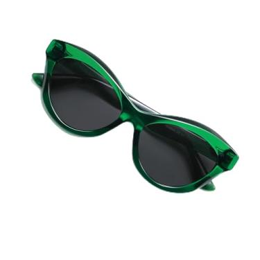 Imagem de VANLINKER Óculos de sol retrô olho de gato para mulheres, lentes polarizadas vintage VL9845, Lente cinza polarizada C8/armação verde, Medium