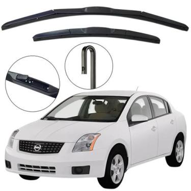 Imagem de Kit Palheta Dianteira Sentra 2007 a 2013 Limpador de Parabrisa de Sili