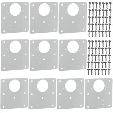 Imagem de Kit 10 Placas Para Reparo De Porta Dobradiça Armário Mdf Qdd