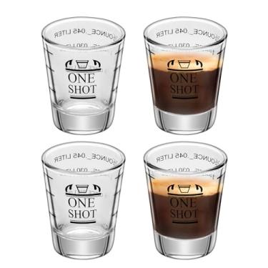 Imagem de 4 peças de copos de shot de 42,5 g, copo medidor, líquido pesado, copo de vinho, café expresso, acessórios de coquetel, copo de medição reutilizável, escala preta de 45 ml (4)