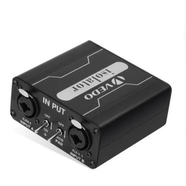 Imagem de VEDO GX200  Isolador de Áudio Duplo com XLR 6,5mm  Filtro de Ruído par