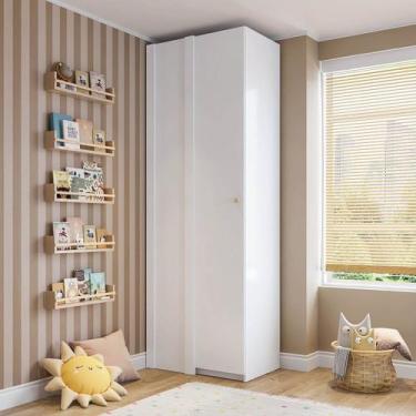 Imagem de Guarda-roupa Modulado de Canto Linear 1 Porta Wave Casatema